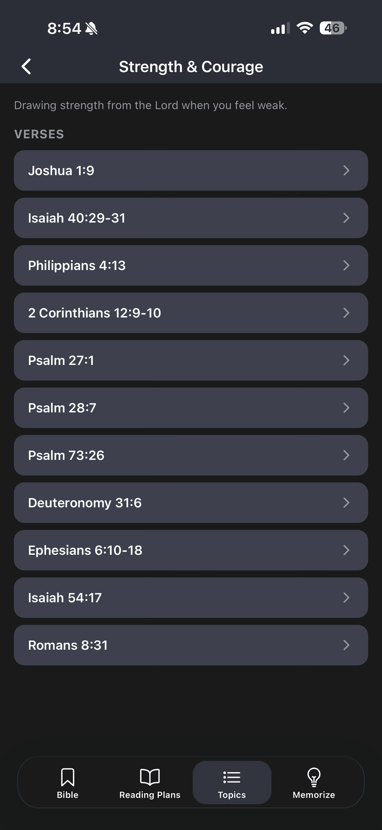 Faith tools — screen 5